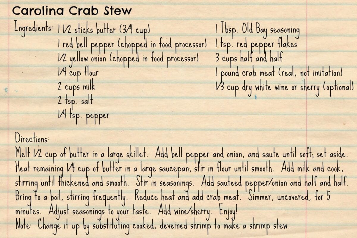 Unigumushane | Carolina Crab Stew