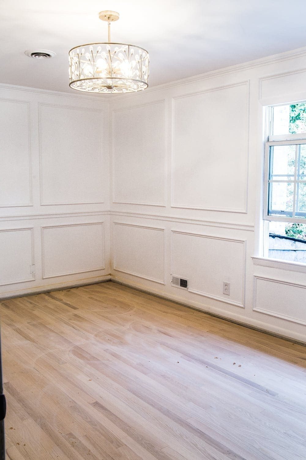 Sanded floors for refinishing hardwood