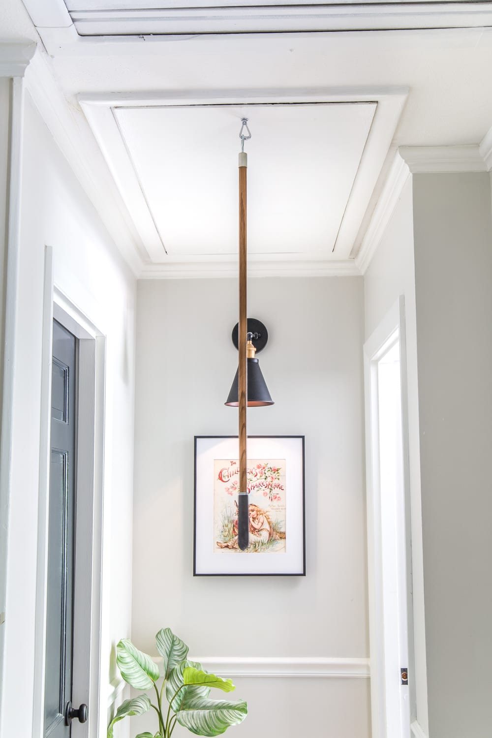 How to Replace an Attic Door String with a Hook | unigumushane.com - A quick tip for improving the look of a hanging cord on an attic door.