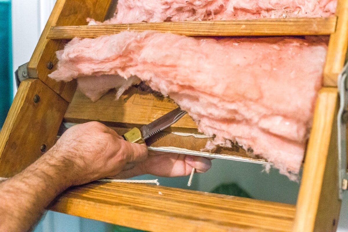 How to Replace an Attic Door String with a Hook | unigumushane.com - A quick tip for improving the look of a hanging cord on an attic door.
