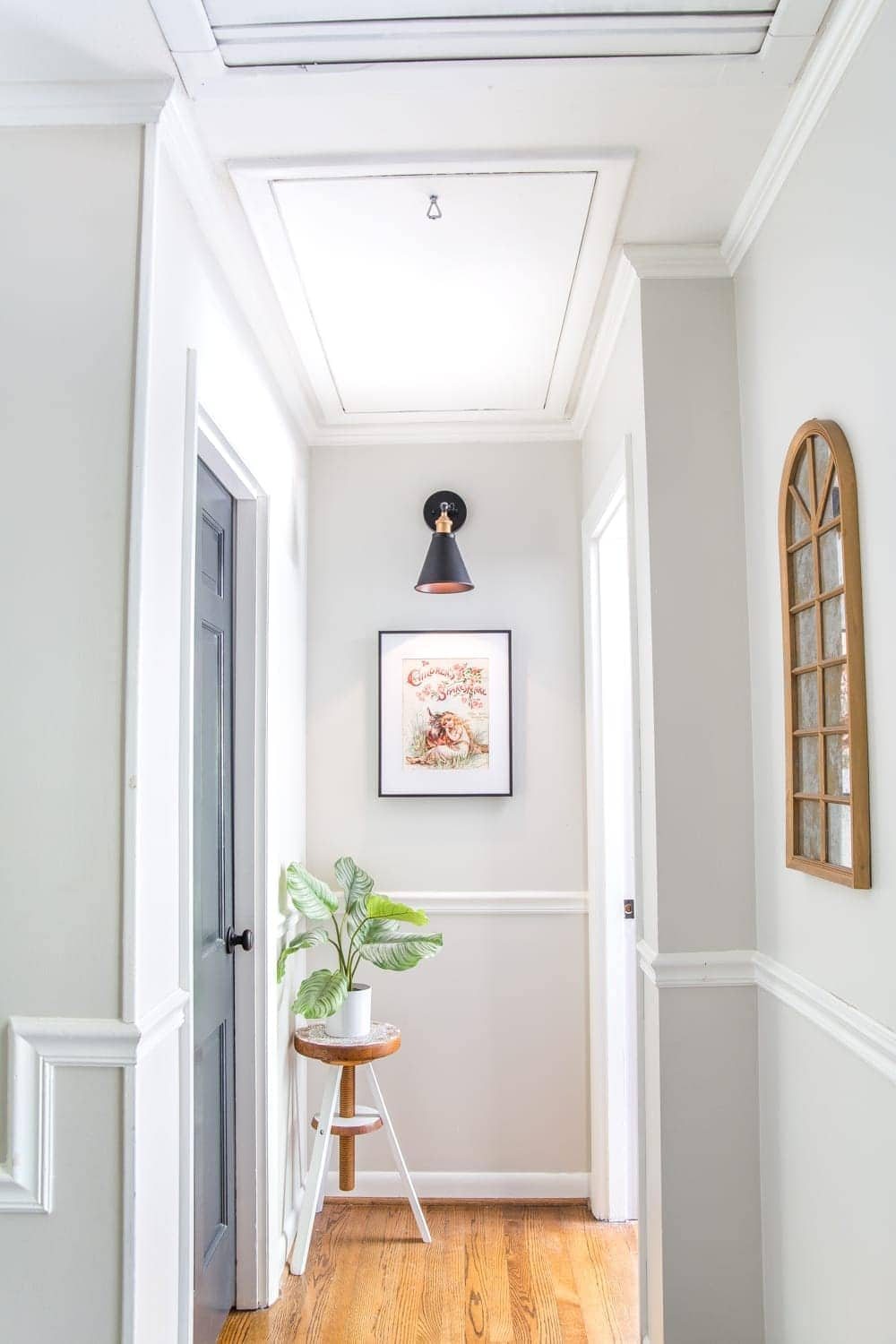 How to Replace an Attic Door String with a Hook | unigumushane.com - A quick tip for improving the look of a hanging cord on an attic door.