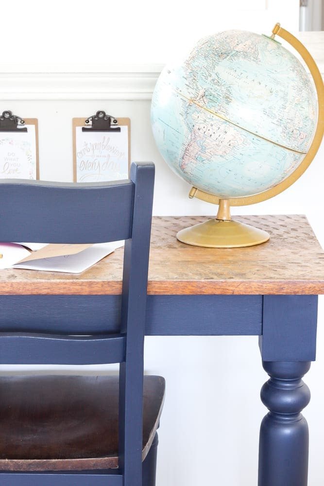Repurposed Kitchen Table Wall-Mounted Desks + ORC Week 3