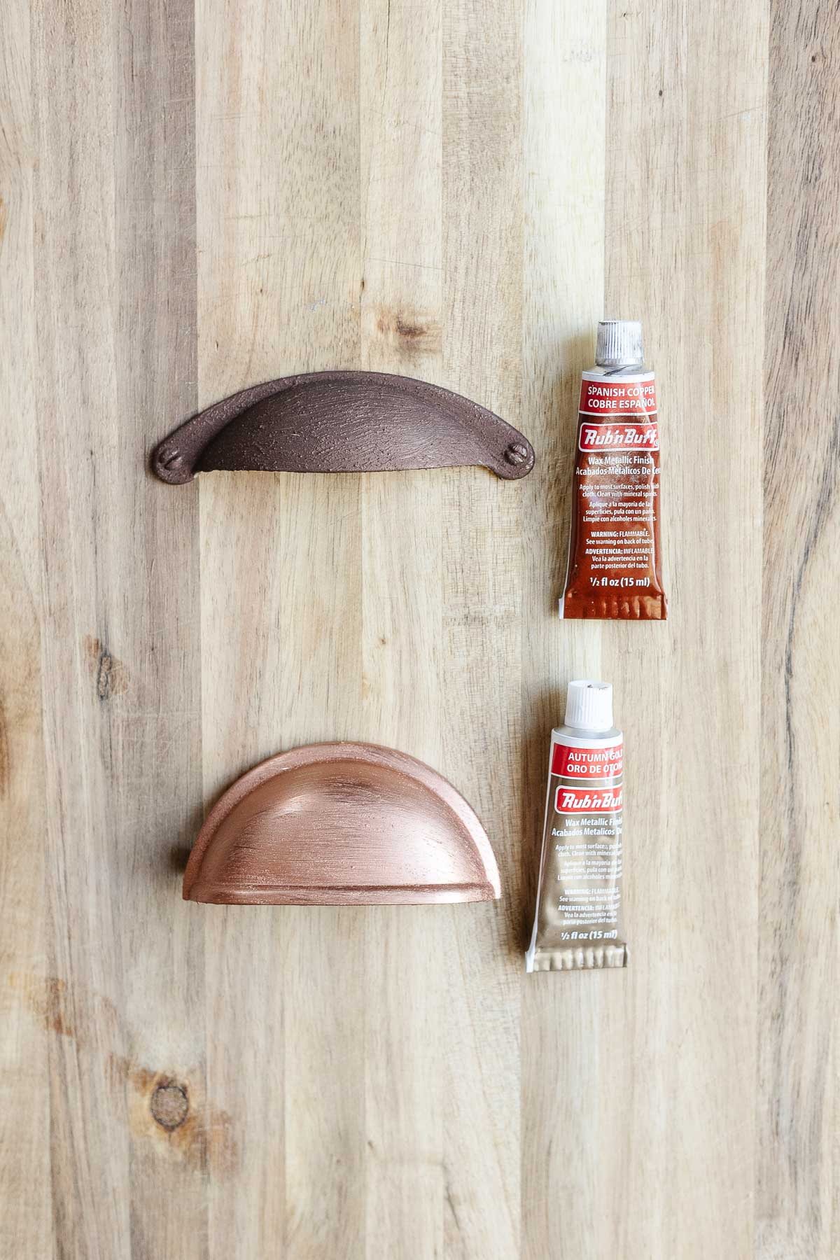 testing rub n buff copper colors
