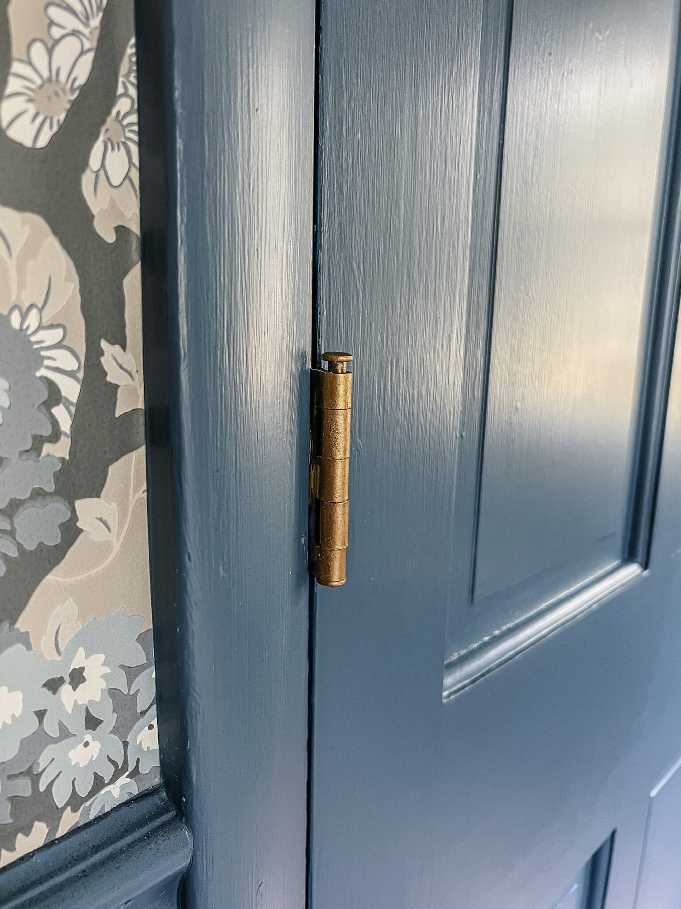 Changed door hinge color with Rub n Buff