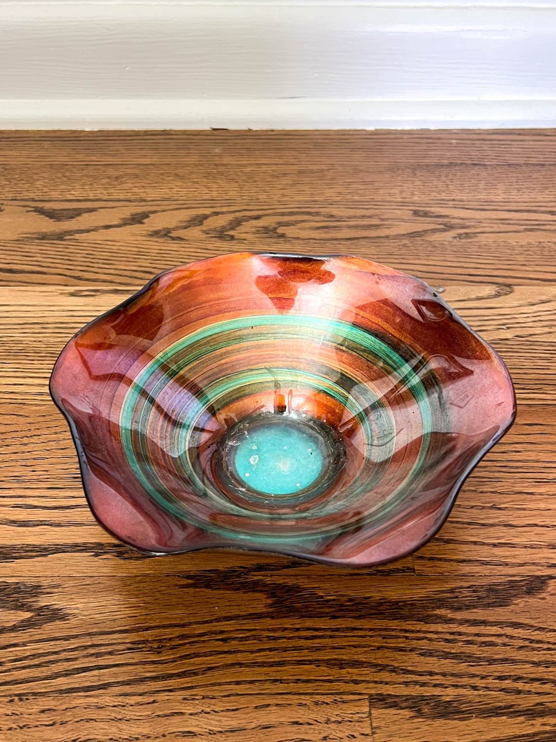 thrifted ruffled bowl