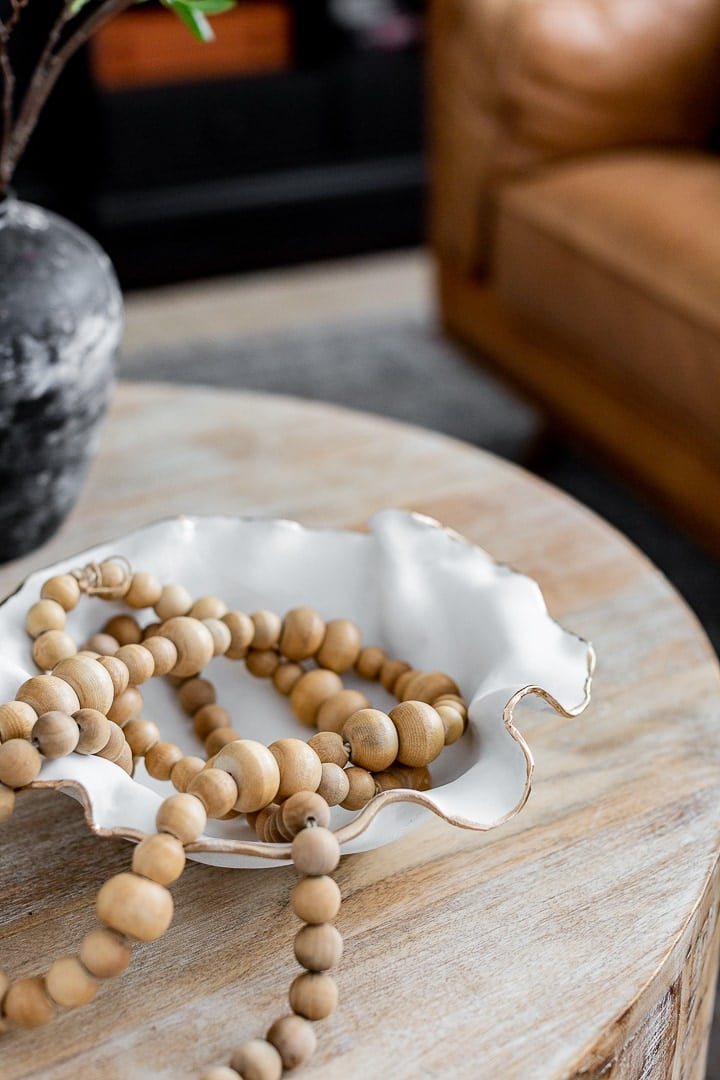DIY scalloped bowl made out of clay