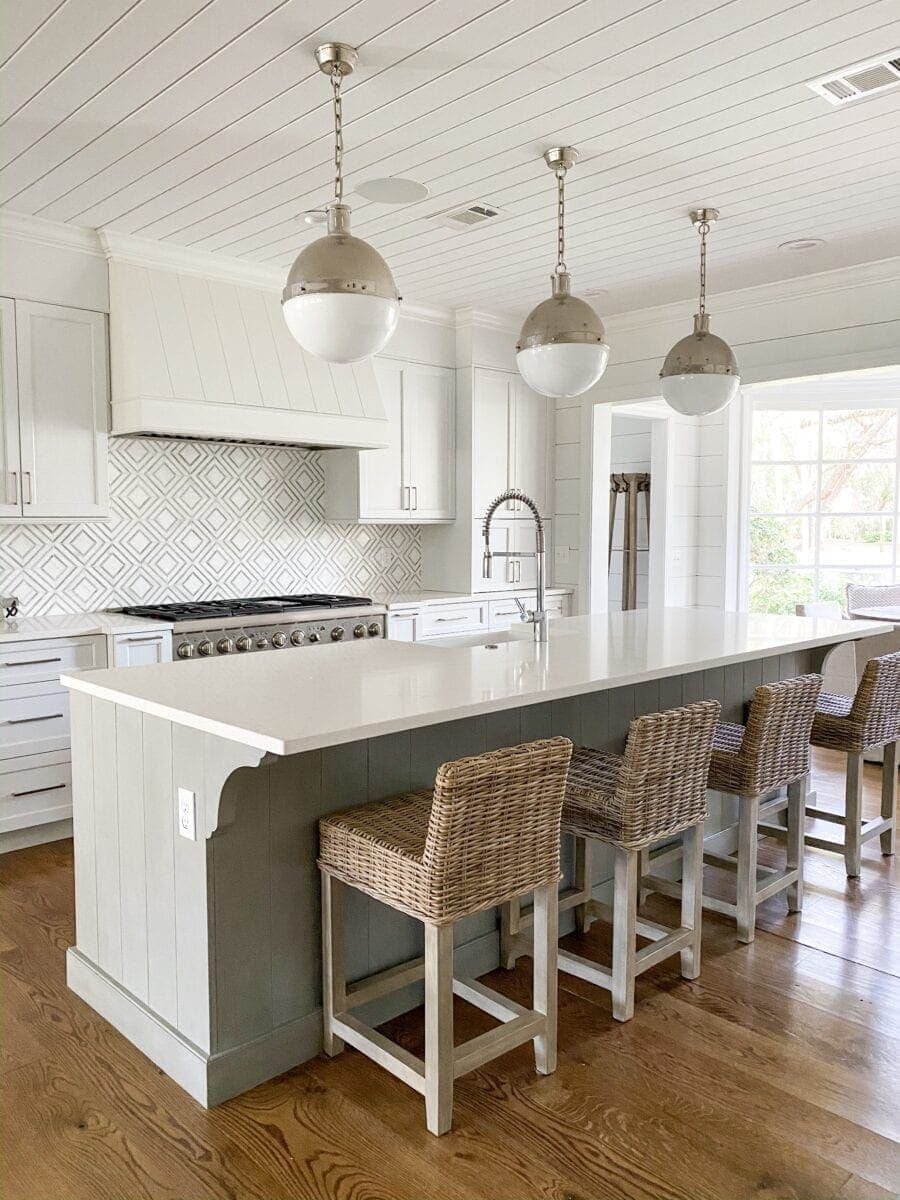 Sea Island Coastal House Tour | coastal kitchen