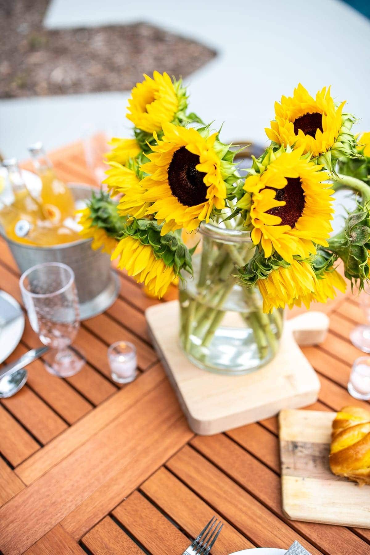 DIY Painted Concrete Patio Update & Summer Al Fresco Tablescape