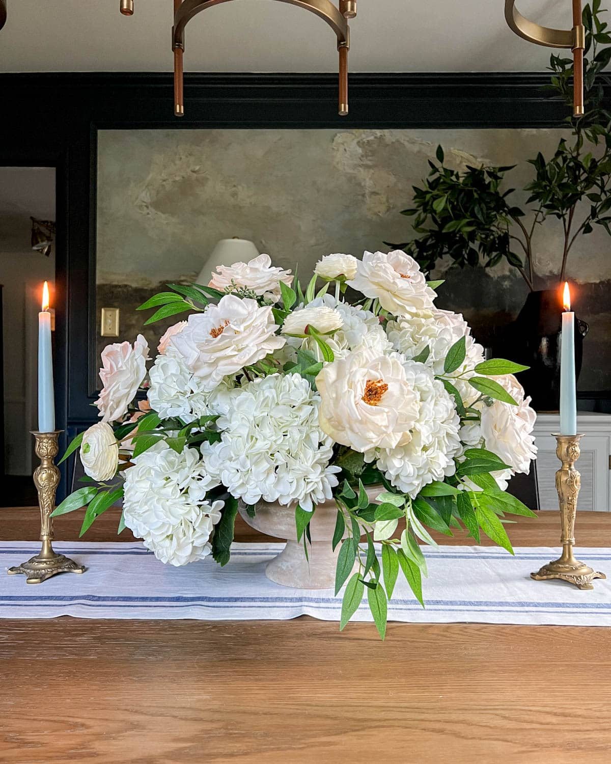 diy wedding centerpiece using fake flowers
