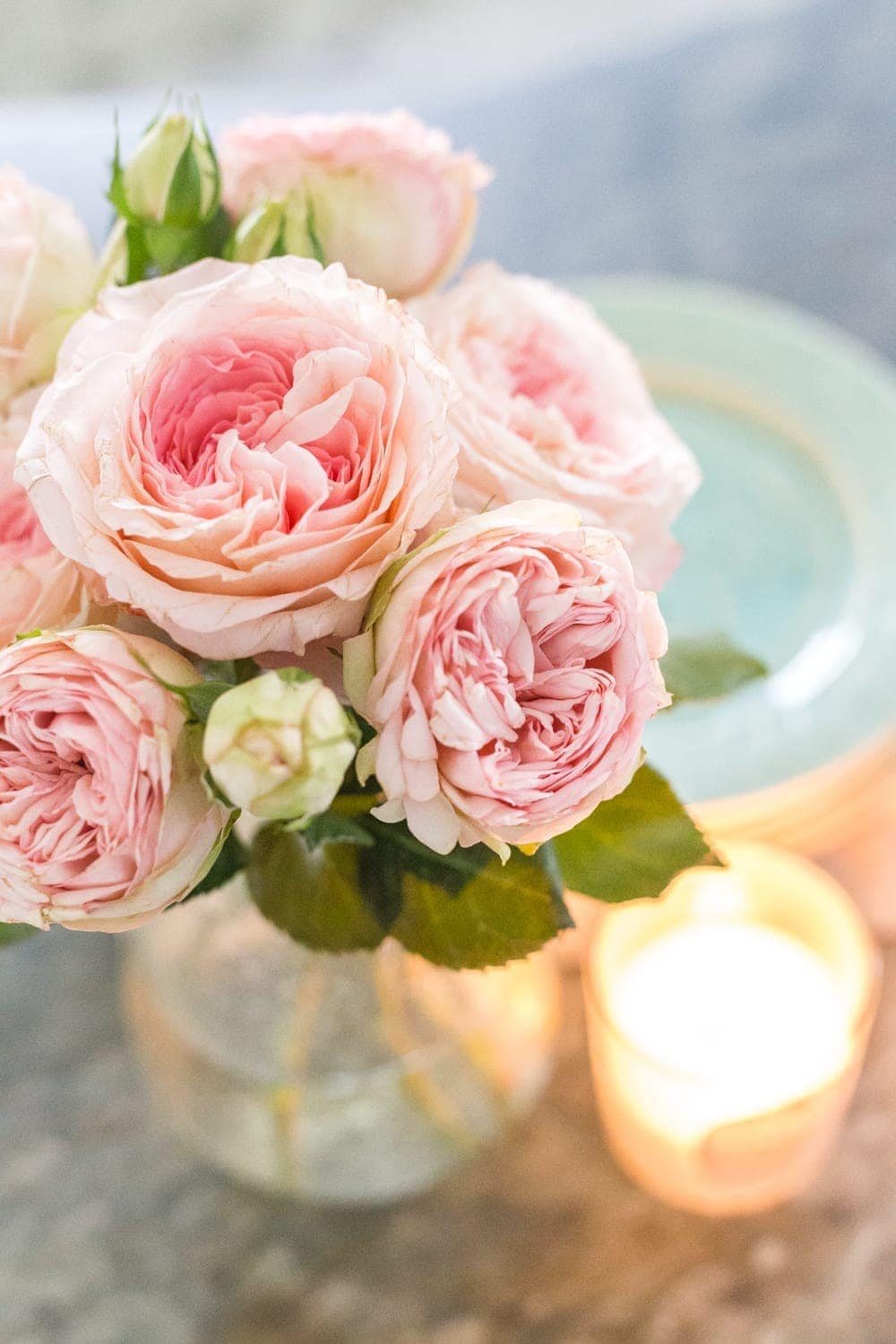 Simple Spring Home Tour | Blush Cabbage Roses
