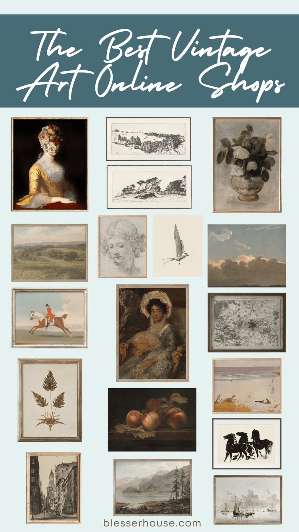 Where to Buy Vintage Art Online and How to Print Digital Art