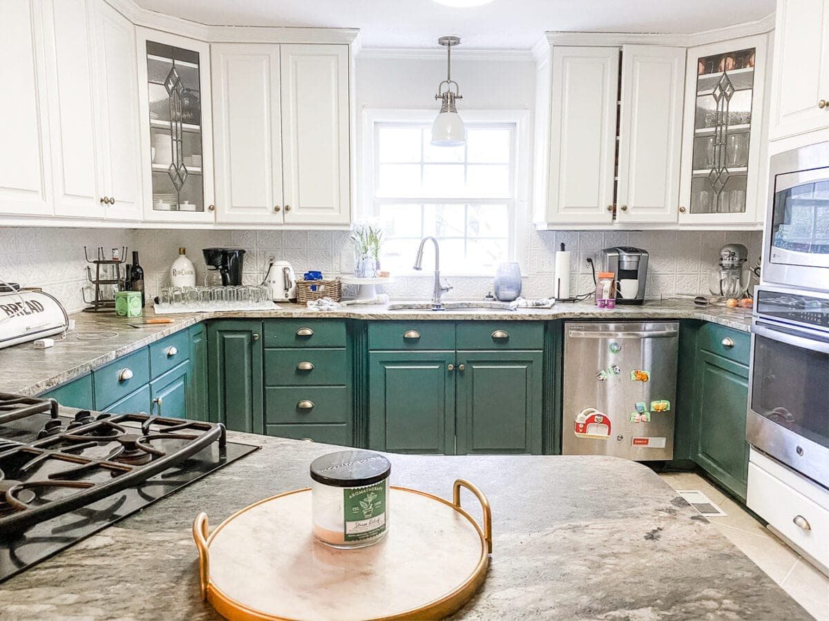 kitchen countertop before