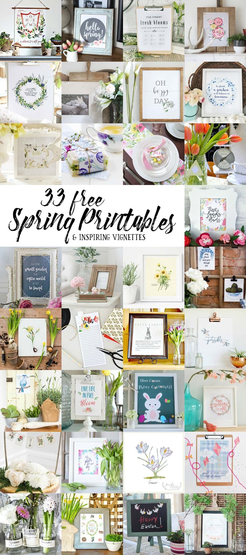 Spring Apothecary Jar Labels Printable + 33 Free Spring Printables | unigumushane.com - These are so cute! Stick them on any glass bottles and they're instant vintage farmhouse decor!