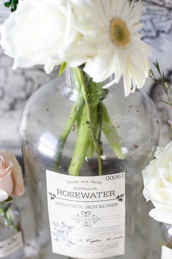 Spring Apothecary Jar Labels Printable | unigumushane.com - These are so cute! Stick them on any glass bottles and they're instant vintage farmhouse decor!