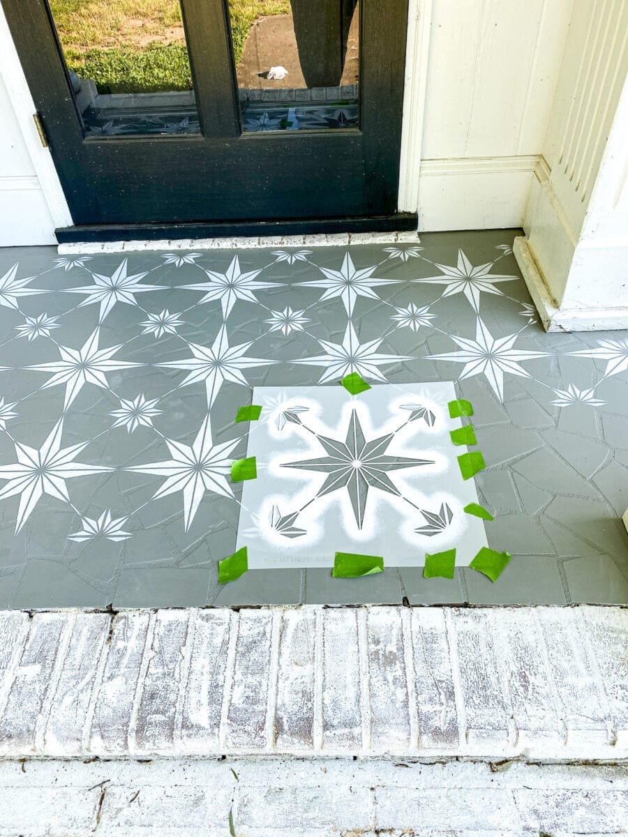 How to stencil a porch floor