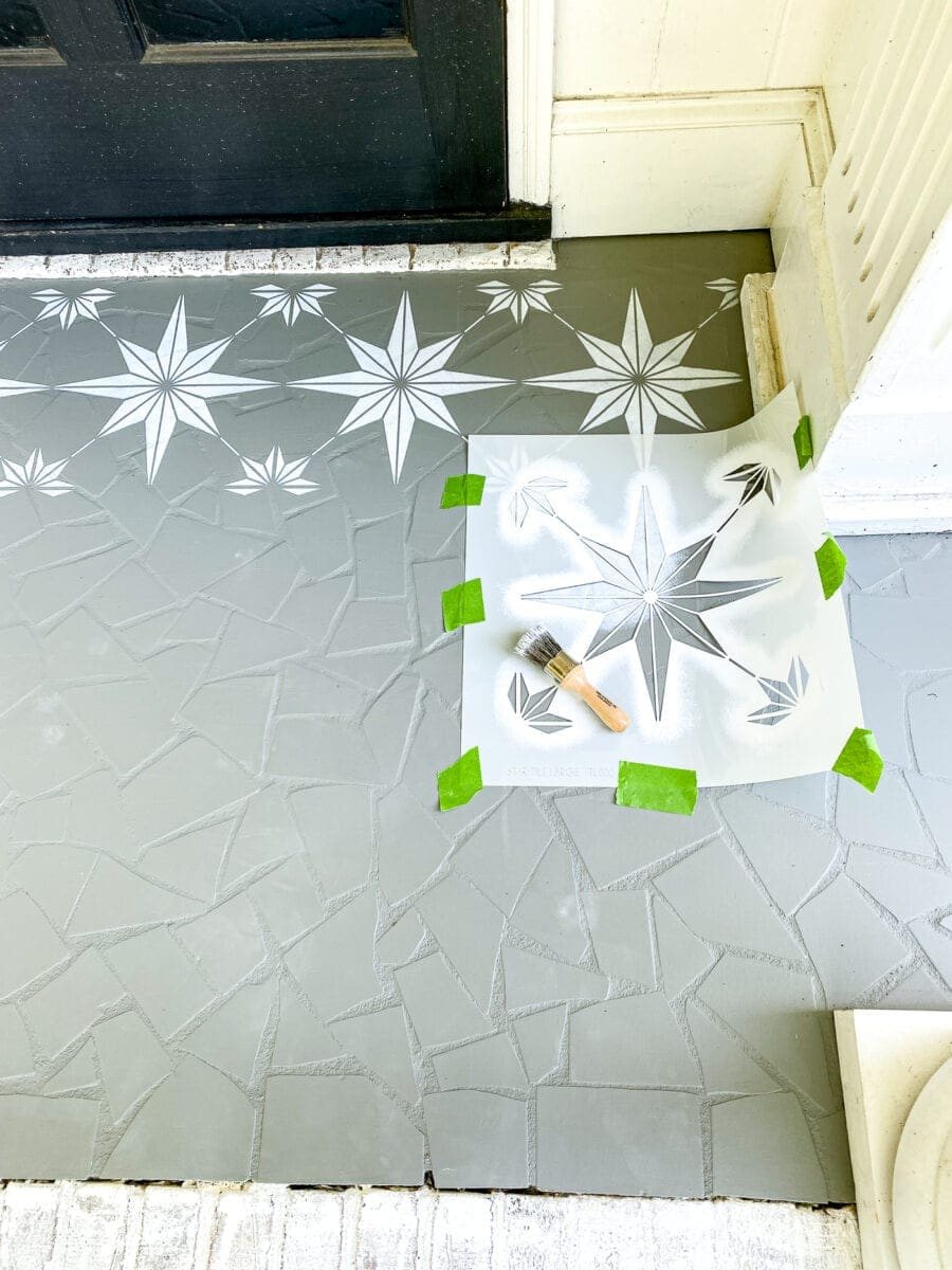 How to stencil a porch floor