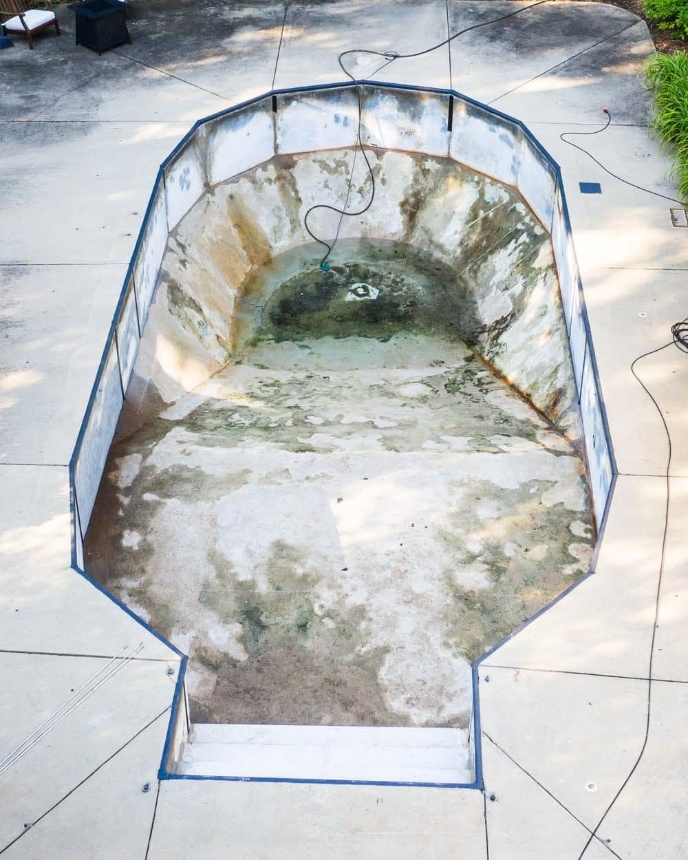 Swimming Pool Liner Makeover Reveal | pool liner replacement