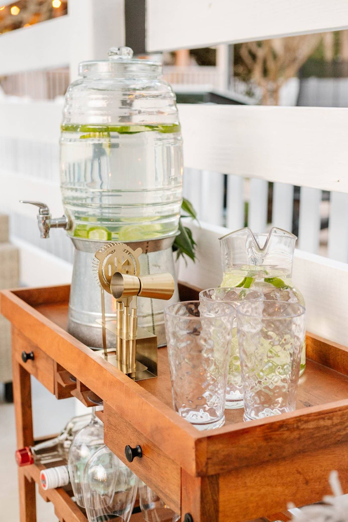 outdoor bar cart