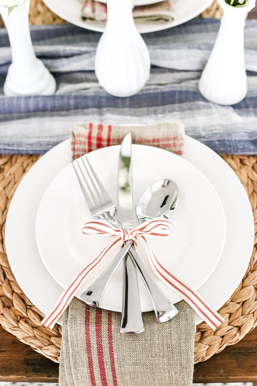 classic white plates