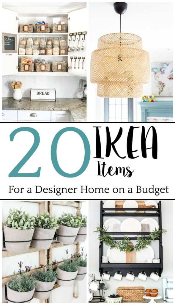 The top 20 IKEA decor items that look high-end for a low price to decorate a home that is timeless and with a modern farmhouse style. #ikeadecor #budgetdecor #budgetdecorating #cheapdecor #ikea #modernfarmhouse #classicdecor #traditionaldecor