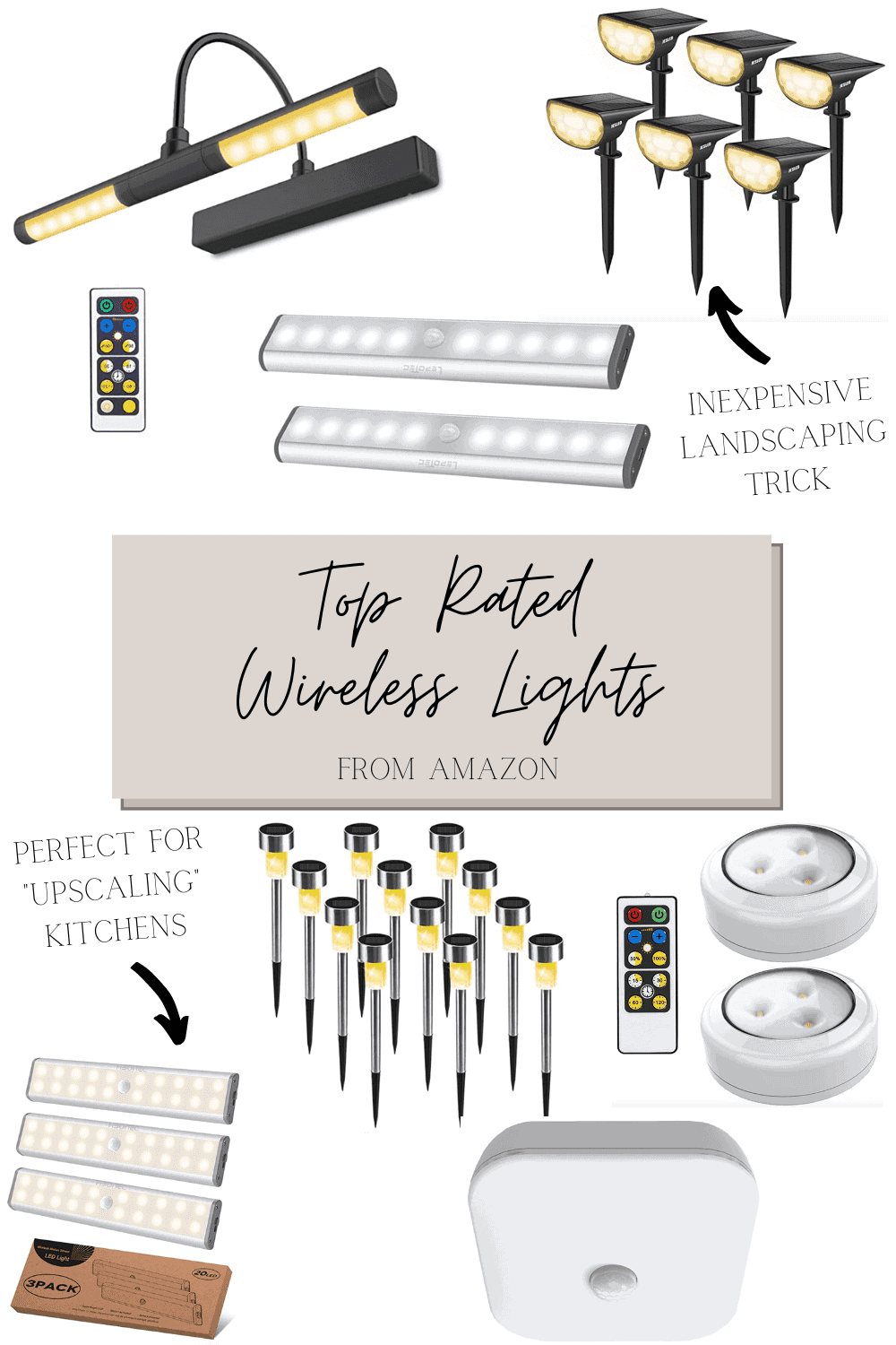 wireless lights - the top rated battery operated lights and solar lights on Amazon