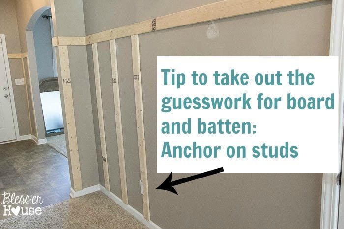 anchor battens on studs