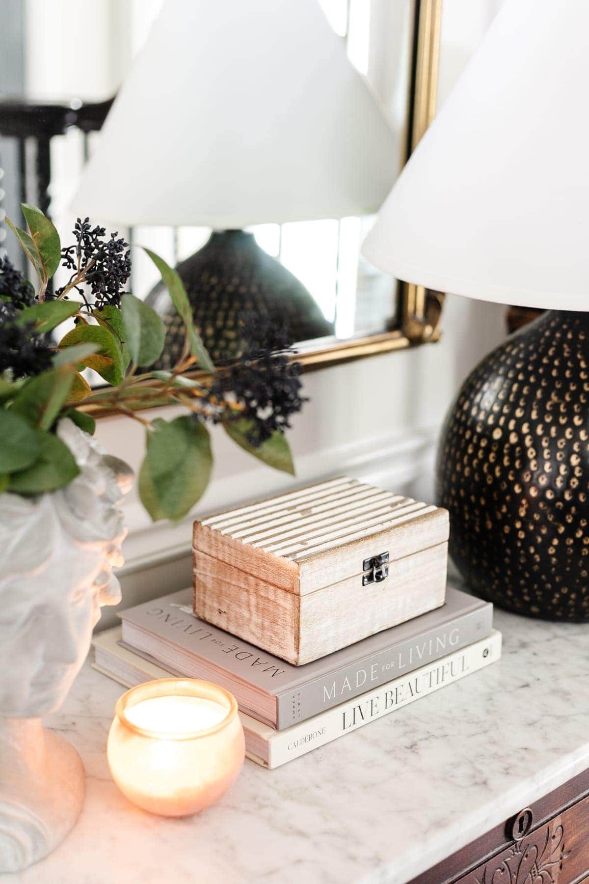 coffee table books on table