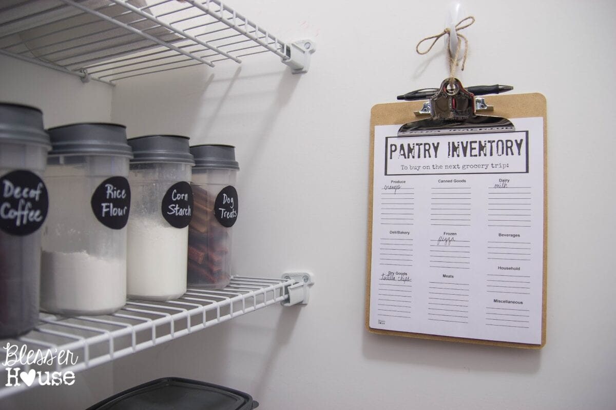 Unigumushane | The Cheapest Way to Organize a Pantry + Free Printable