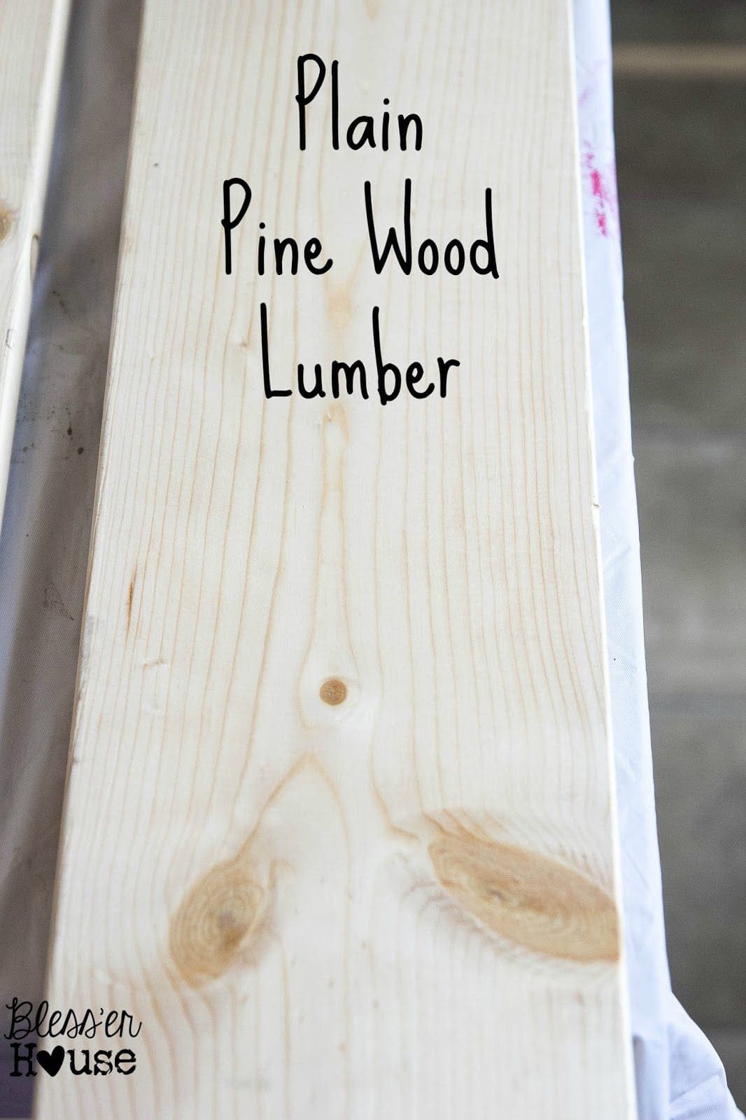 Here is what plain lumber looks like before our all natural wood stain method.