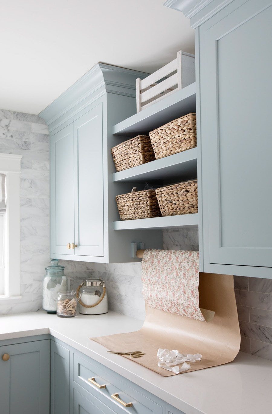 Benjamin Moore Smoke - blue grey paint good for cabinets