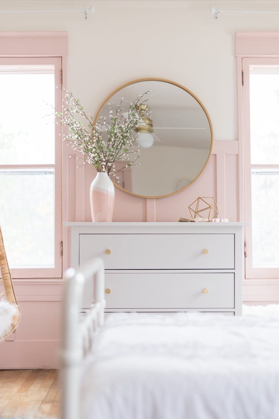Behr Rosewater - pink paint in a girl's room