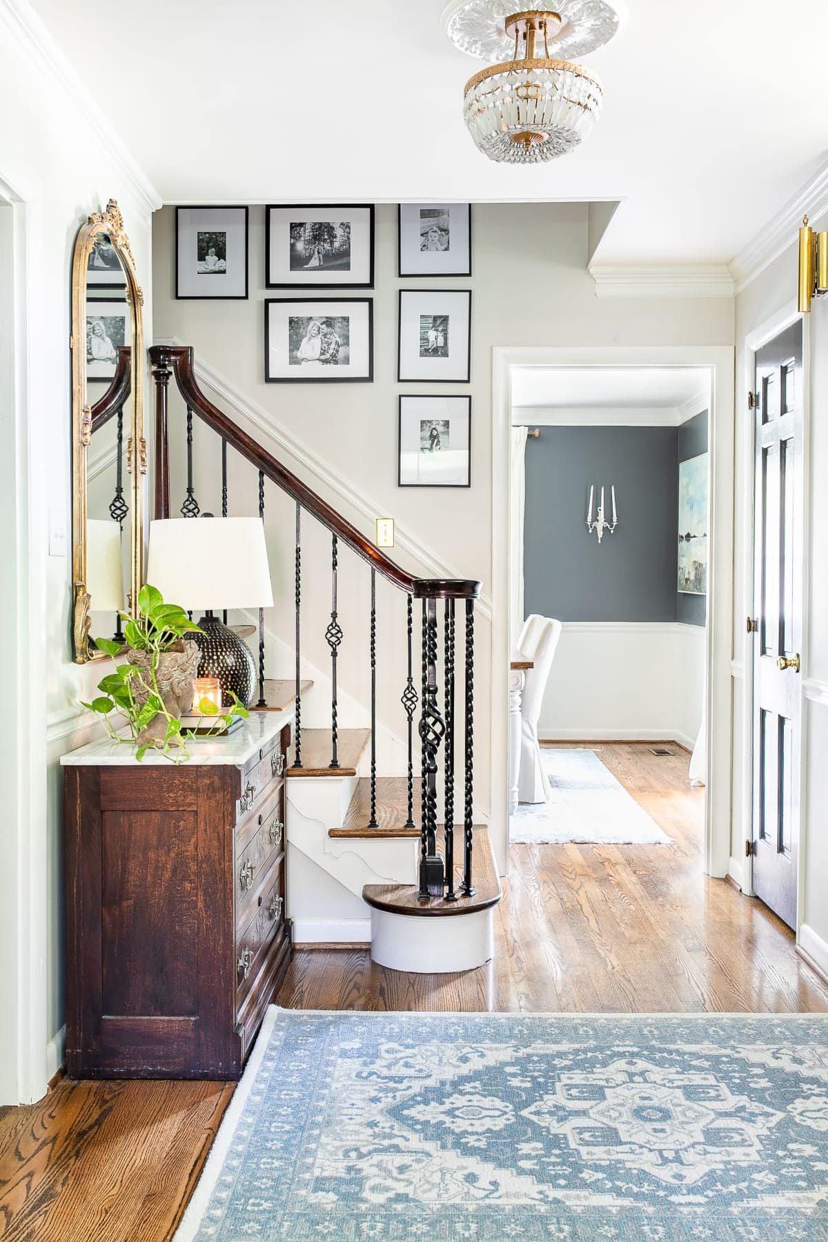 Rug in entryway