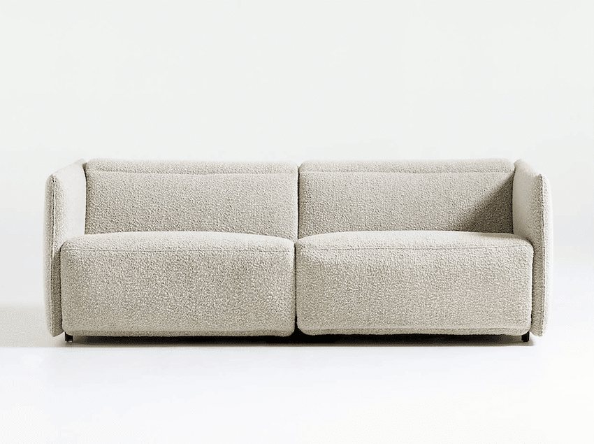 best slim arm reclining sofa