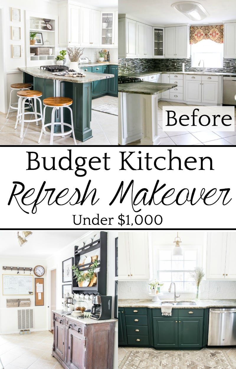 Top 10 Home and DIY Blog Posts of 2018 | Budget Kitchen Refresh Makeover Under $1,000