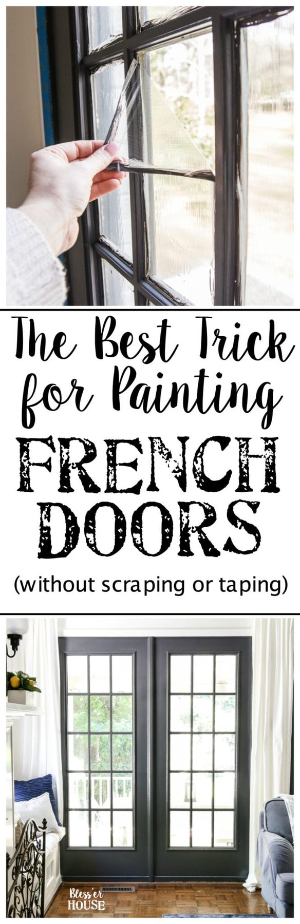 Top 10 Home and DIY Blog Posts of 2018 | The Best Trick for Painting French Doors and Windows