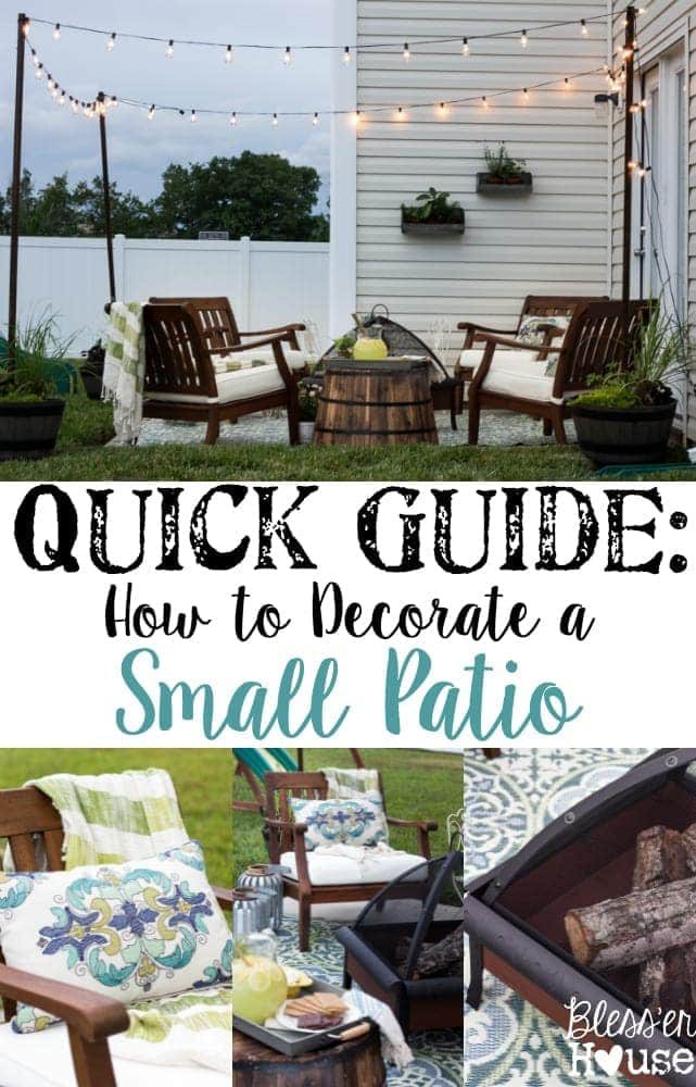 How to Decorate a Small Patio