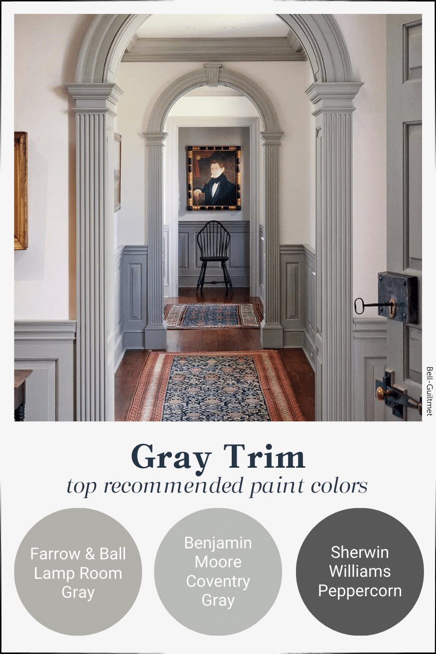 gray contrast trim paint colors