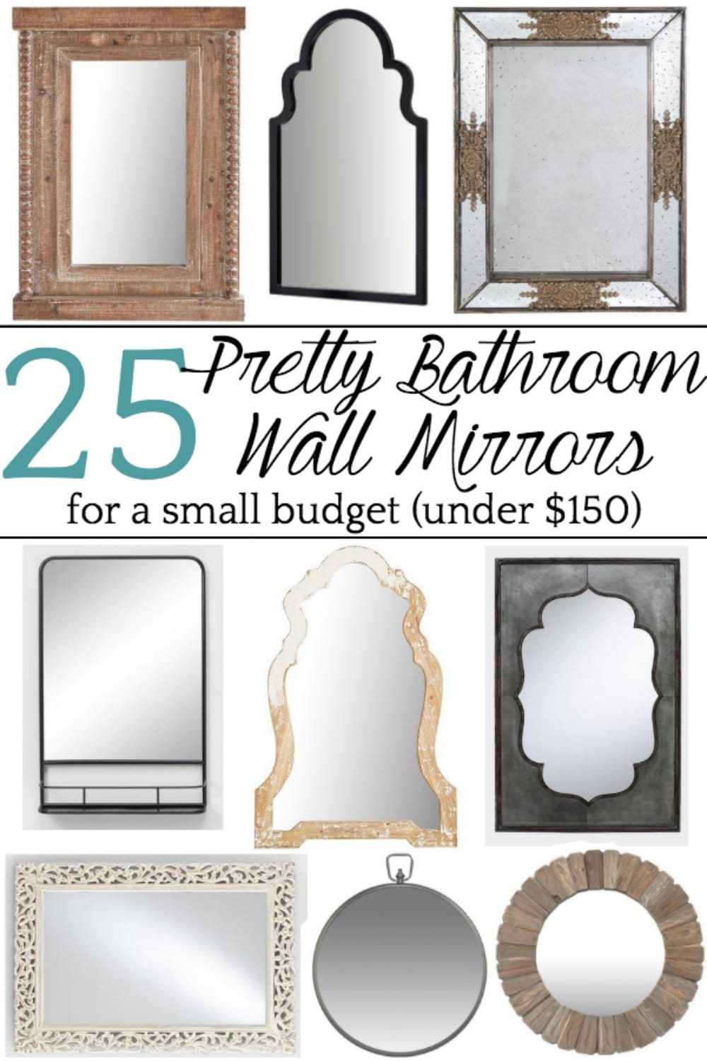 Unique Bathroom Mirrors for a Small Budget