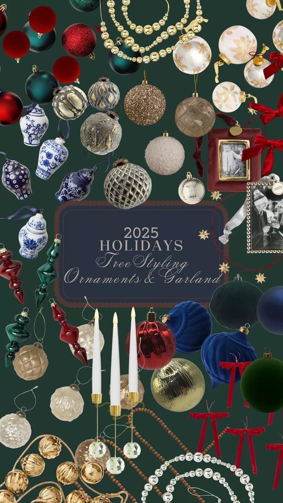 classic vintage christmas ornaments