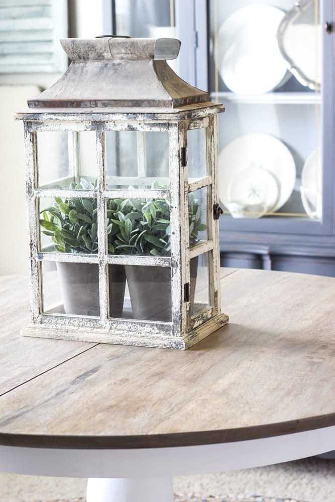 Weathered Oak Dining Table Makeover