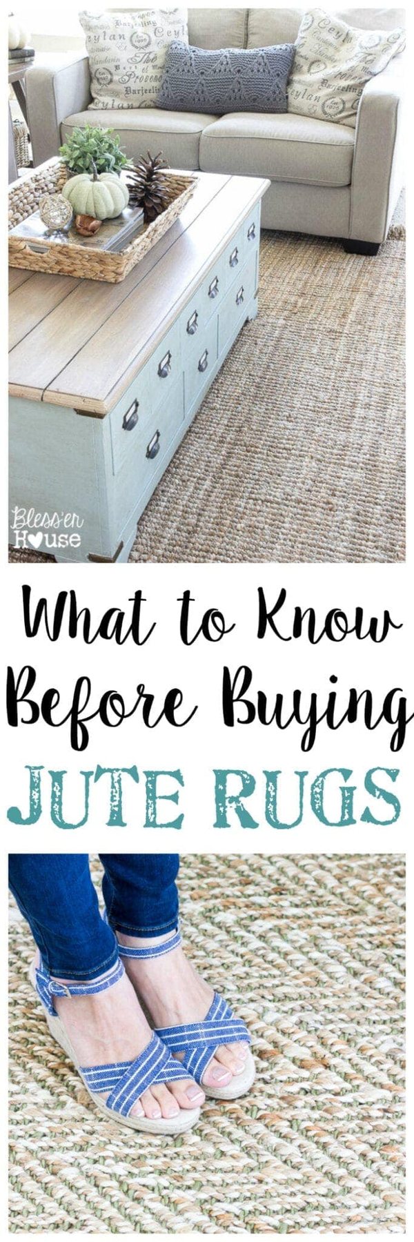 What to Know Before Buying Jute Rugs | unigumushane.com - A totally honest review with the pros and cons for what to know before buying jute rugs along with where to buy them on a budget.