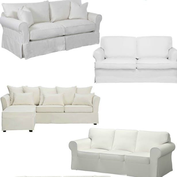 10 White Slipcovered Sofas on a Budget