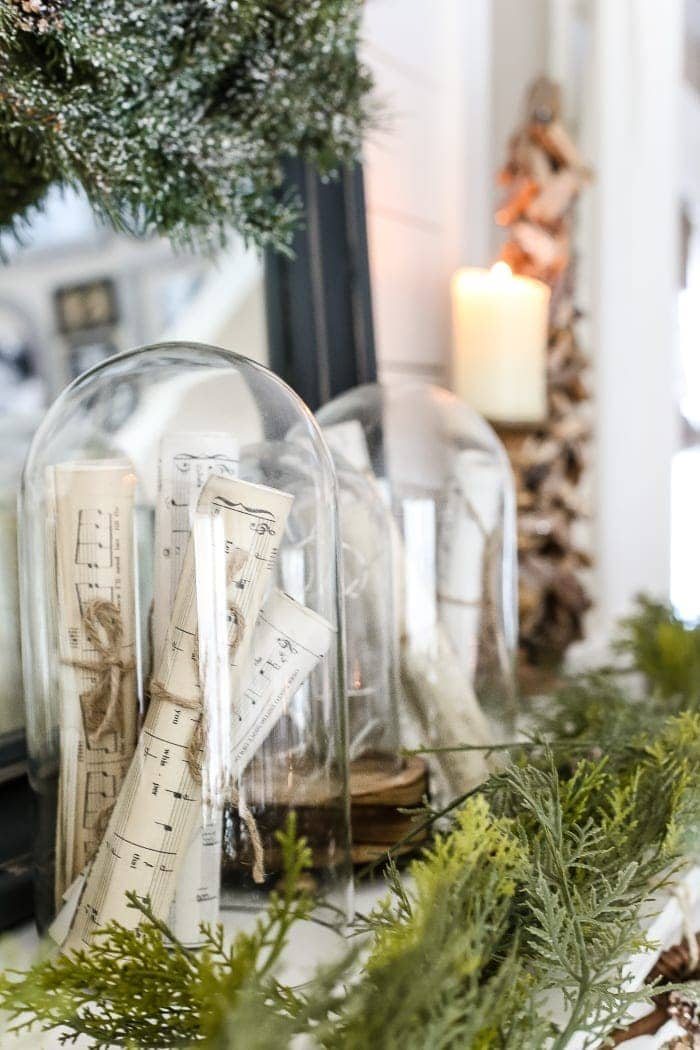 After-Christmas Winter Mantel and Living Room | unigumushane.com - A tour of an after-Christmas winter mantel and living room with thrifty ideas and creative budget decor to help bring warmth and life to your home.