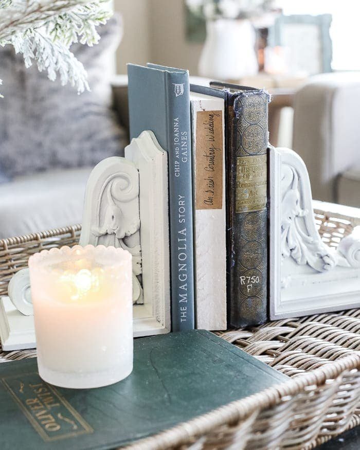 After-Christmas Winter Mantel and Living Room | unigumushane.com - A tour of an after-Christmas winter mantel and living room with thrifty ideas and creative budget decor to help bring warmth and life to your home.