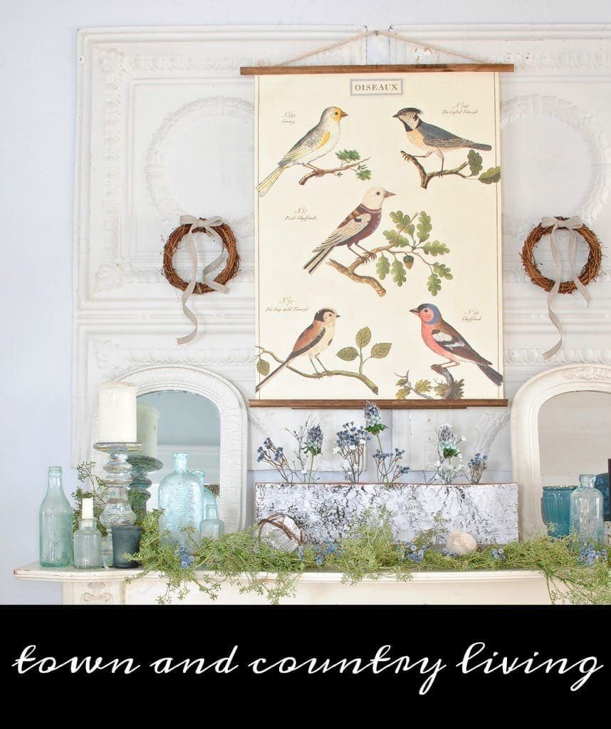 After-Christmas Winter Mantel and Living Room | unigumushane.com - A tour of an after-Christmas winter mantel and living room with thrifty ideas and creative budget decor to help bring warmth and life to your home.