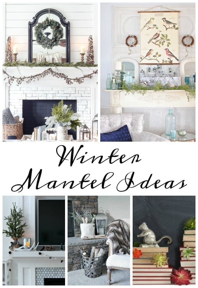 After-Christmas Winter Mantel and Living Room | unigumushane.com - A tour of an after-Christmas winter mantel and living room with thrifty ideas and creative budget decor to help bring warmth and life to your home.