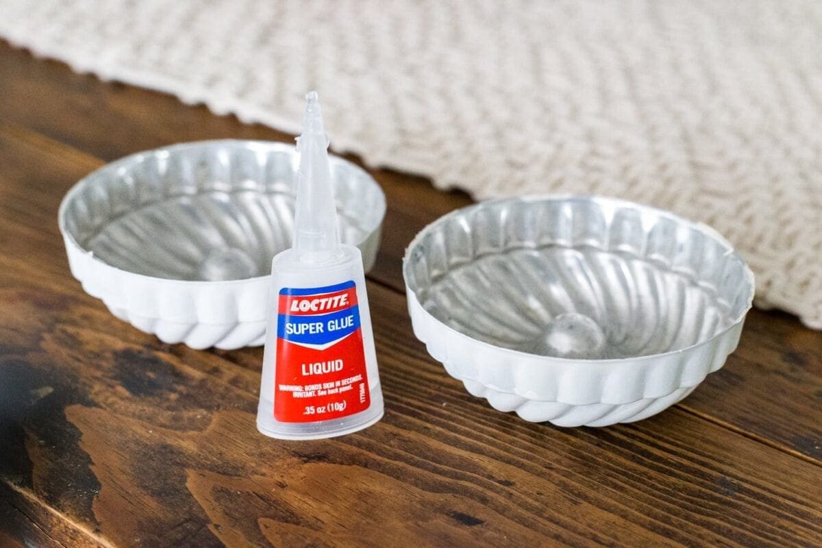 glue two mini bundt pan Jello molds together to make a craft pumpkin