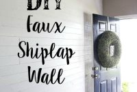 How to Install a Faux Shiplap Wall: Step-by-Step