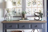 DIY Console Table Makeover: Foyer Reveal and Before After