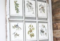 DIY Window Picture Frame with Free Botanical Printables